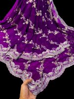 Soft jorjet saree - Image 3