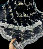 Soft jorjet saree - Image 2